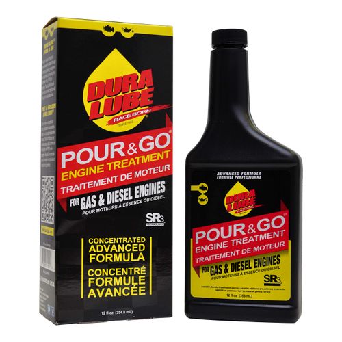 Dura Lube Just Pour & Go Engine Treatment for Gas and Diesel | 12oz., Single