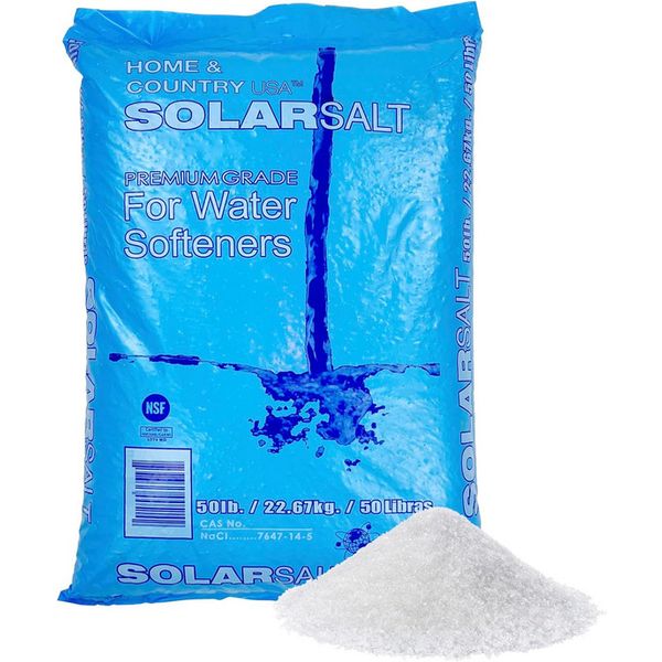 All Natural Solar Salt. Designed as a Premium Grade Salt for Water Softener 50lb