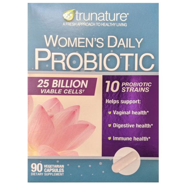 Trunature 90 Women's Daily Probiotic Capsules, EXP 12/2024