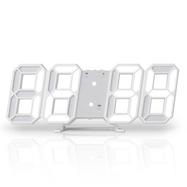 [Relax] RELAX SEGLOCK2 Seglock 2 LED Clock Table Clock Wall Clock Digital (White)