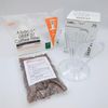 Coffee Bean Set, Flower Dripper DEEP27 (1 Cup) with Abacaplus Paper (Clear, Bean State)
