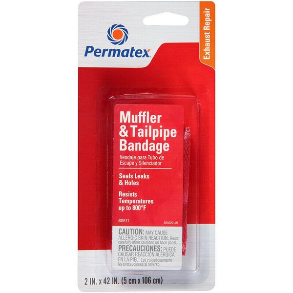 Permatex 80331 Muffler and Tailpipe Bandage 84 sq. in. for Exhaust System Holes