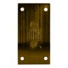 Unlacquered Brass Vienna 037 Series Wall Mount Full Back Plate Hinge