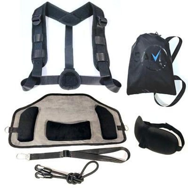 Neck Pain Free Kit Traction Device + Posture Corrector Bundle Adjustable Health