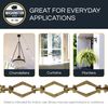 RCH Hardware Decorative Polished Solid Brass Chain for Hanging, Lighting - Hexagonal Design Unwelded Links