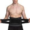 NeoTech Care Adjustable Double Pull Lumbar Brace/Lower Back Belt, Black, Size L
