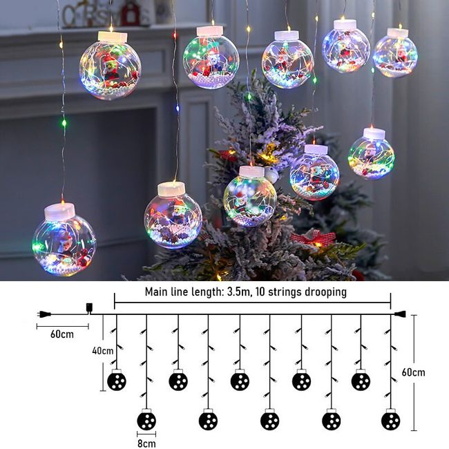 Festive Decoration Wishing Ball Ring Remote Control Snowman