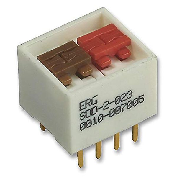 Switch, DIL, GANGED, 2WAY, SIP/DIP Switches, Qty.1 | SDD-2-023