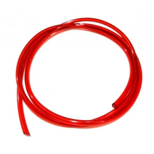 1m of Red Fuel Line 2mm ID 4mm OD for lawnmower strimmers and chainsaws