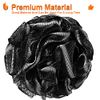 Urbanstrive Shower Bath Sponge XL 75g Soft Shower Loofahs Balls for Body Wash Men Women Bathroom Accessories, 1 Pack, Black