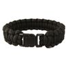 Mil-Tec Paracord Bracelet 22 mm Black, M, Polyester, without stone