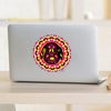 CafePress Peanuts Snoopy Circle Light Medium Die Cut Sticker, 5.75" x 5.75" Clear
