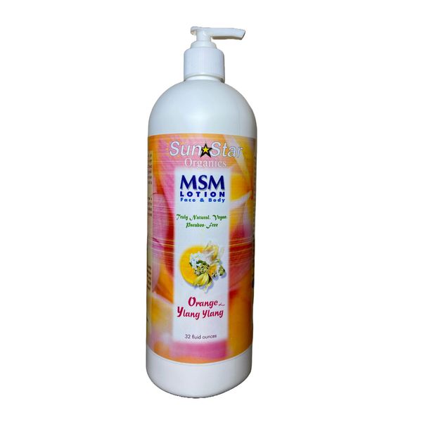 Orange Ylang Ylang MSM Lotion - 32 oz