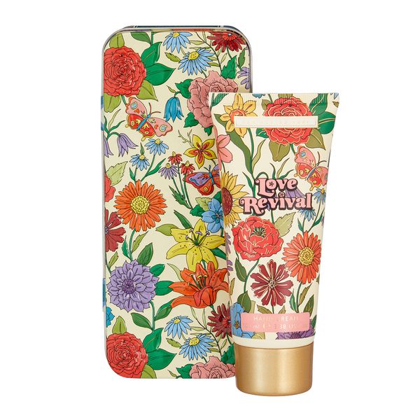 Heathcote & Ivory Love Revival-Hand Cream in Tin 100ml - Hydrating Hand Cream in Decorative Tin for Beautiful Hands