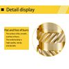 Qrity 100 Pcs Knurled Nuts, Brass Threaded Insert Kit, Female Thread Knurled Nuts, Threaded Insert Knurled Brass Nuts, M4 x 4mm x 6mm