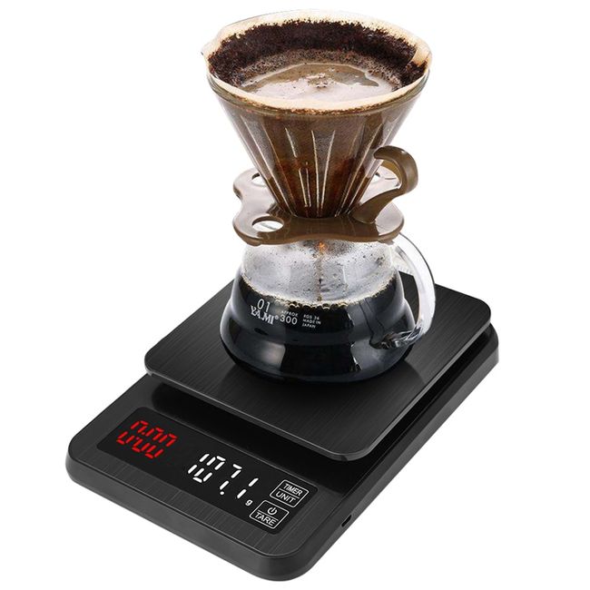 Household Coffee Scale with Timer 0.1g High Precise Electronic Scales  Digital Kitchen food Scale LCD Weight Balance