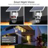 2PCS 4MP Solar Wireless Security Camera WiFi PTZ Dual Lens 2-Way Audio
