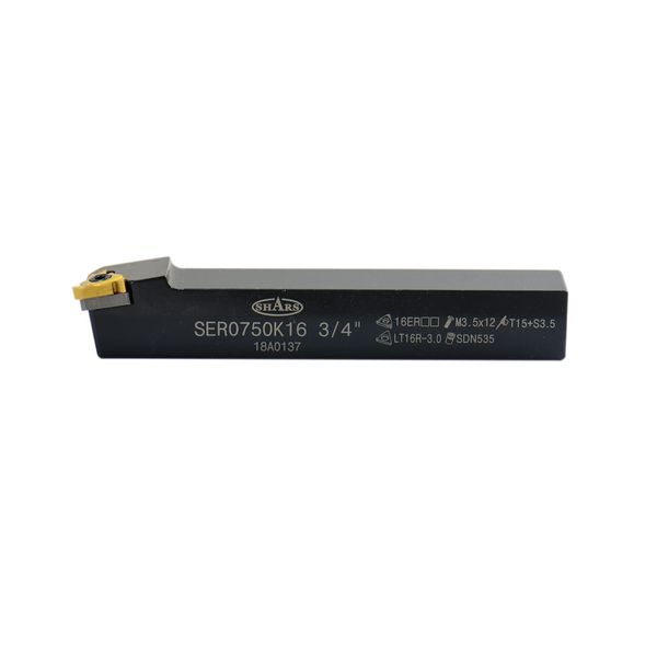 Shars 3/4" SER-0750-K16 RH External Indexable Threading ToolHolder with 16ER Carbide Insert 404-1281 P]