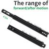 Pair Universal Racing Seat Base Slider Rail Brackets Bucket Dual Lock Durable