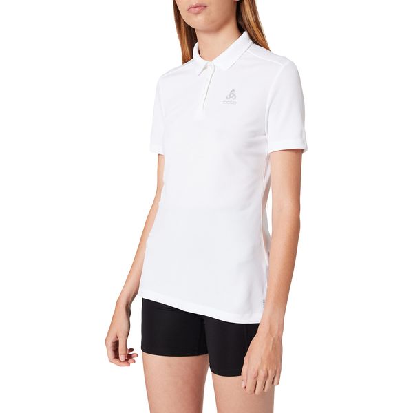 Odlo Damen F-dry Polo Shirt, Weiß, M EU