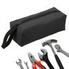 sourcing map Zipper Utility Tool Bag 10.2x4x3.3 Inch, Black