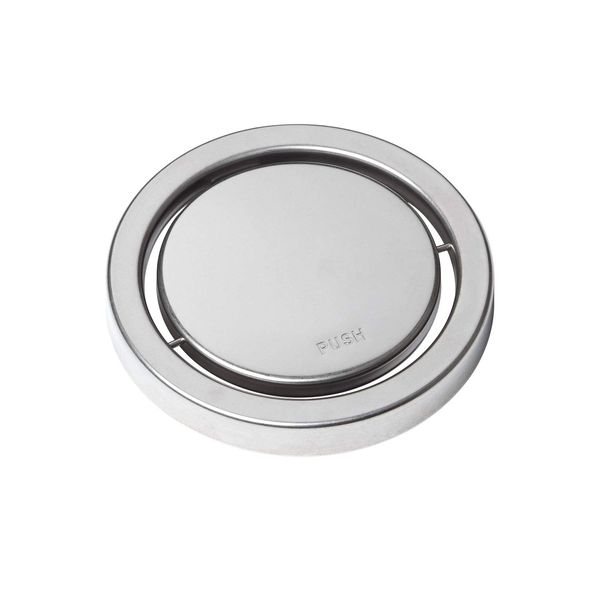 Belca SP-205 Drain Cover, Rotating Drain Plate for Sinks, For drains with a Diameter of 5.7 inches (14.5 cm), Product Diameter 5.6 inches (14.3 cm), Height 0.7 inches (1.7 cm), Stainless Steel, Made in Japan