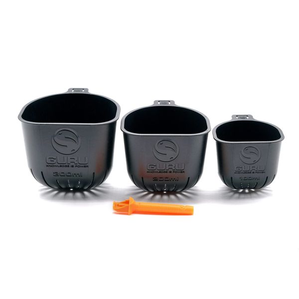 Guru Rapid Release Pole Cups 300ml-200ml-100ml (grrc)