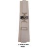 Mazeys Retro Unisex 70s Elastic Snake Belts (White Plain)