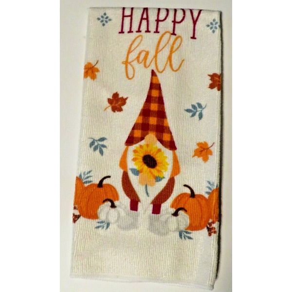 Kitchen Towel Happy Fall Gnome Theme