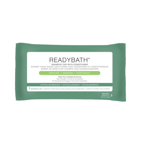 CAP, SHAMPOO, READYBATH, SCENTED, 1 pack of 5
