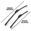 Original Equipment Replacement Windshield Wiper Blades Set 24"&21" U/J-hook