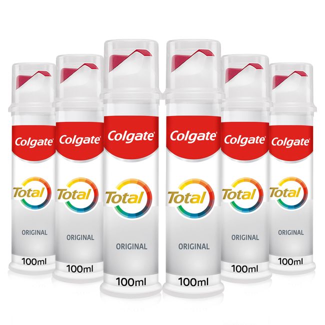 Colgate Total Original Toothpaste {size} | stronger 24-hour bacterial defence* | long-lasting active protection* | unique dual zinc antibacterial technology | 8 benefits for complete protection