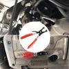 1pc Hose Clamp Pliers Tool Ratchet Locking Flat Band Ring Spring Type Swivel