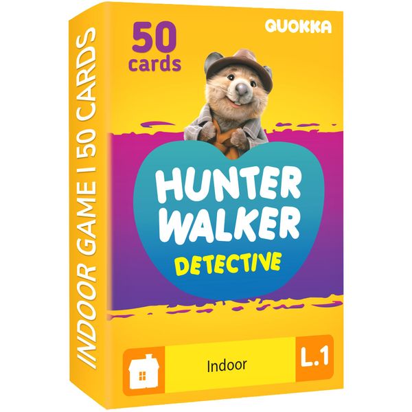 QUOKKA Scavenger Hunt Cards for Toddlers and Kids Ages 4-8 - Indoor Search and Find Activities for Kids Ages 6-8 - Educational Party Games for Kids 3-6