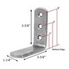 Heavy-Duty Box Spring Fastener Bed Bracket 4-Pack Ideal for Antique Restoration