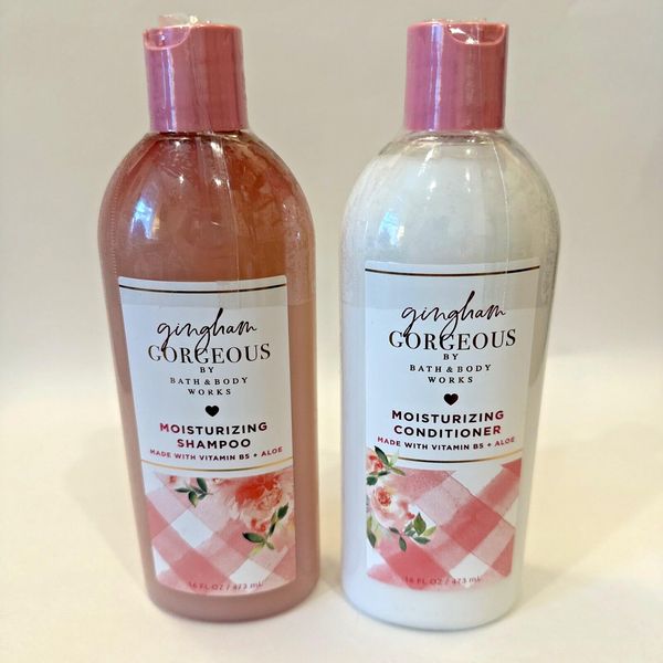 2 GINGHAM GORGOUS Moisturizing Shampoo and Conditioner bath body set 16 oz