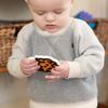 Fat Brain Toys Brain Teether - Orange - Textured Silicone Teether for Babies