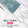 USB Type C Cable, 6.6 ft (2 m) Long Rapid Charging, USB-C Cable, Nylon Braid, Durable, High Speed Data Transfer Sync, Smartphone Charging Cable, Type c Cable, Compatible with Android, Sony Xperia,