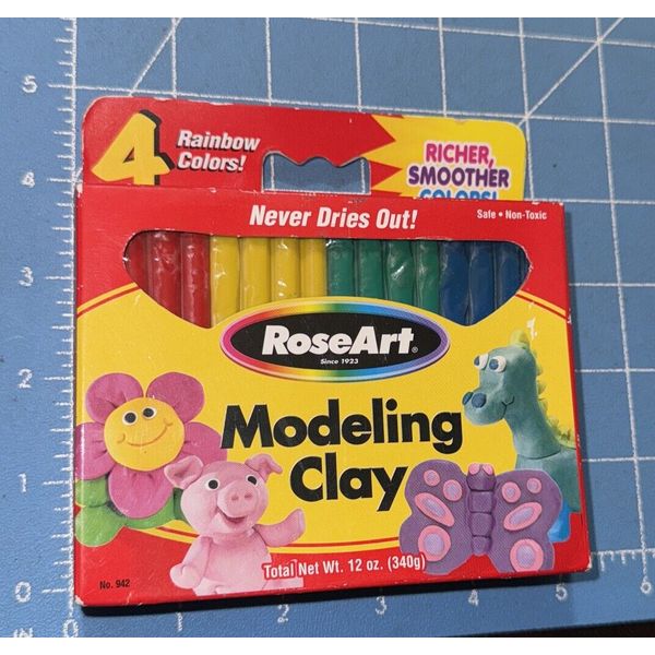 RoseArt Kids Modeling Clay 4 Colors Safe Non-Toxic No. 942