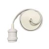 CGC Lighting Indoor ceiling adjustable pendant and matching ceiling rose light fitting E27 (White)