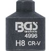 BGS Brake Caliper Hex Socket Insert Bit, Extra Short, 8 mm, 1 piece, 4996