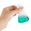JECOMPRIS Erlenmeyer Flask Set: 5pcs 50ml Plastic Conical Flasks Clear Scale Scientific Conical Flask for School Laboratory Educational Learning