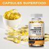 MULITTEA Calcium Magnesium Zinc Capsules with Vitamind3 for Strong Bones