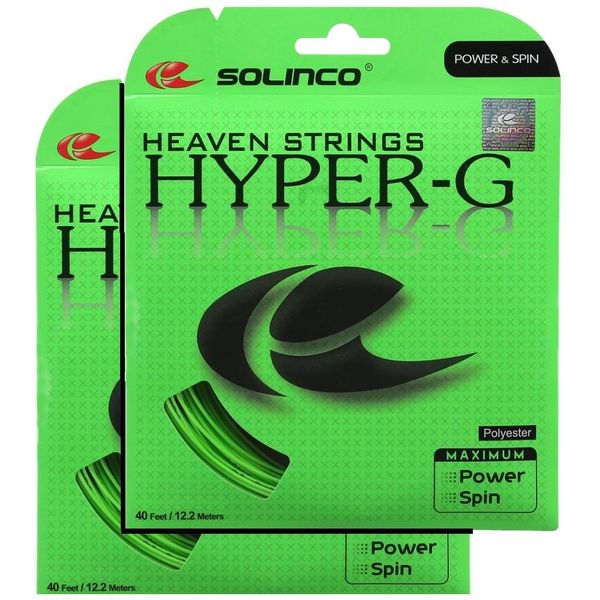 2 Packs of Solinco Hyper-G 17 g 1.20 mm Tennis String