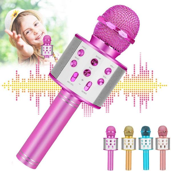 ZZLWAN Kids Karaoke Microphone for Girl Toys: Christmas Birthday Gifts Ideas for 3 4 5 6 7 8 9 10 Year Old Girls