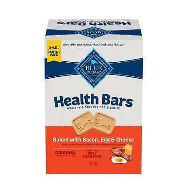 Blue Buffalo Health Bars Bacon, Egg, & Cheese Crunchy Dog Treats,,5 lbs.