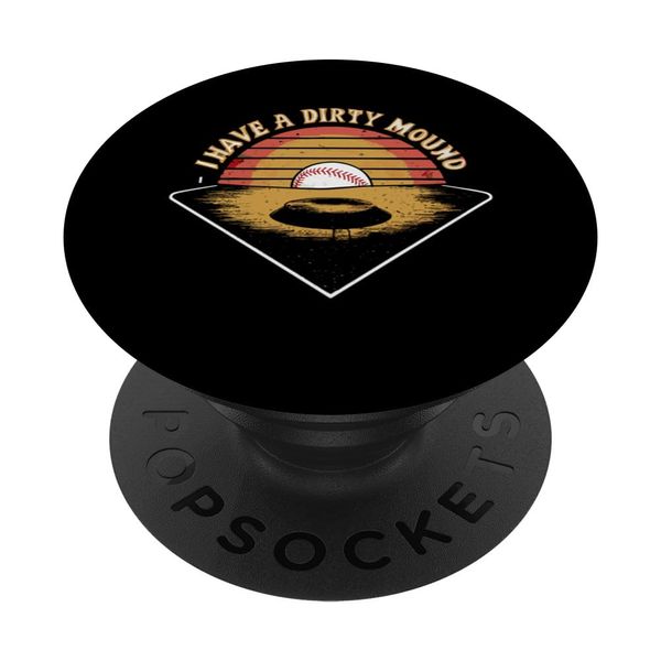 Pitching Baseball Player, Dirty Mound, Baseball Pitcher PopSockets Standard PopGrip