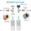 R1234YF Quick Coupler Adapter Self-Sealing & Puncture Can Tap for Car AC System