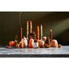 Mud Pie Ceramic Pumpkin Candle, White, 7 3/4 oz