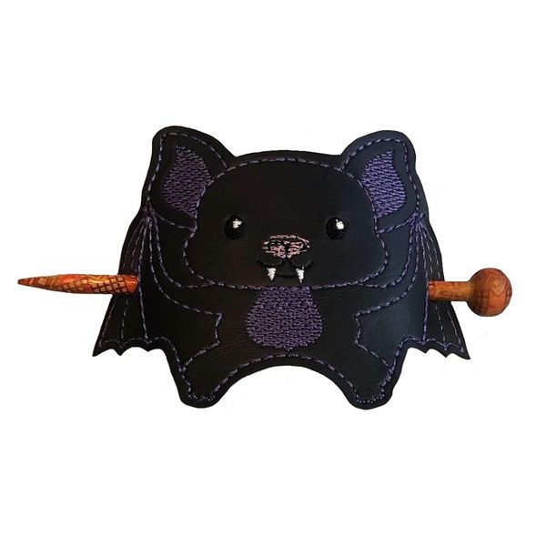 Bat Bun Cover Hair Slider with Chopstick